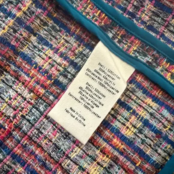 L'Agence Zuri Half Duster Tweed Jacket size 0